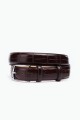 ZE-015-35 Leather Belt - Dark Brown