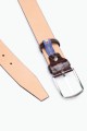 ZE-015-35 Leather Belt - Dark Brown