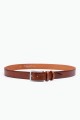 ZE-001-35 Leather Belt - Cognac : Color:Cognac, Taille : :Taille 38 / 100cm