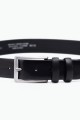 ZE-001-35 Leather Belt - Black