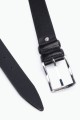 ZE-001-35 Leather Belt - Black