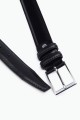 ZE-012-35 Leather Belt - Black