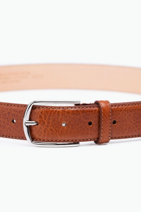 ZE-007-35 Leather Belt - Cognac