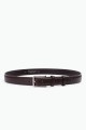 ZE-005-35 Leather Belt - Dark brown