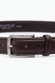ZE-005-35 Leather Belt - Dark brown
