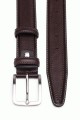 ZE-005-35 Leather Belt - Dark brown