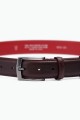 ZE-003-35 Leather Belt - Dark brown : Color:Marron foncé, Taille : :Pack of 6 assorted sizes 