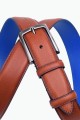 ZE-004-35 Leather Belt - Cognac