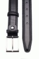 ZE-011-35 Leather Belt - Black