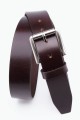F538 Leather Belt - Dark Brown