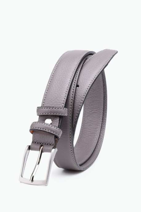 NOS021 Leather belt - Gray