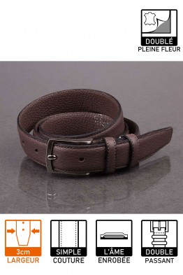 italian NOS021 brown leather belt 