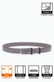 NOS021 Leather belt - Gray
