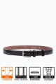 ZE-010-35 Leather Belt - Dark brown