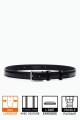 ZE-010-35 Leather Belt - Black