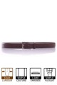 NOS003/35 Leather belt - Dark brown