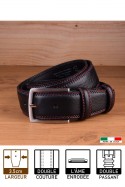 A1549 CEINTURE EN CUIR Italienne - Noir