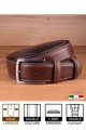 A1549/35 LEATHER BELT - Brown