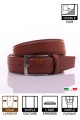 NOS020/35 CEINTURE EN CUIR Italienne - Cognac