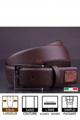 G970/35 Leather belt Brown
