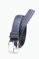 ZE-002-35 Leather Belt - Navy Blue