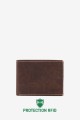 LUPEL® AVENTURA - L482AV-R Leather Wallet with RFID protection : colour:Brown