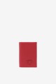 SF6003-Red Leather card holder - La Sellerie Française : Color:Red