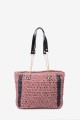 XBU26 Straw style bag : Color:Pink