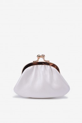 SF450 Leather purse Pearly white