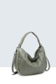 6201 synthetic handbag : colour:Vert Amande