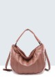 6201 synthetic handbag : Color:Vieux rose