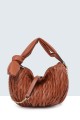 6202 synthetic handbag : Color:Cognac