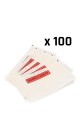 Pochettes transparentes adhésives "Documents enclosed" 3 plis : Pack:100 pcs