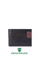 Lupel L411AG Small leather wallet card holder : Color:Black