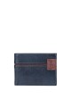 Lupel L411AG Small leather wallet card holder : Color:Bleu Nuit