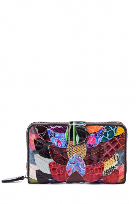 KJ1302 Porte-monnaie patchwork