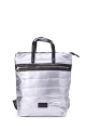 Synthetic buffy backpack 9842 : Color:Silver