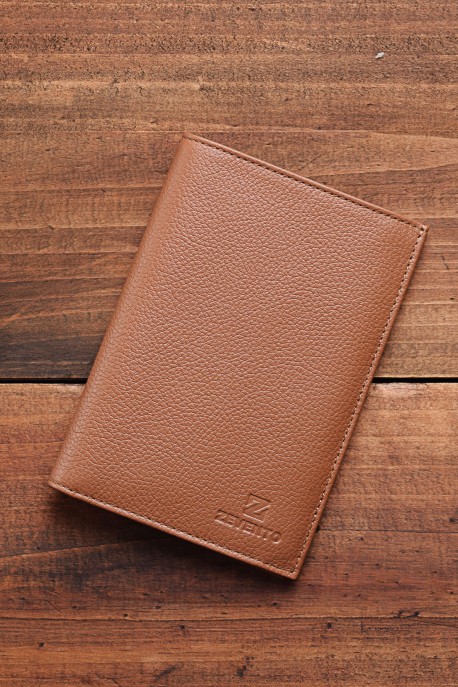 ZEVENTO ZE-2113R Portefeuille en cuir de vachette avec protection RFID : couleur:Tan