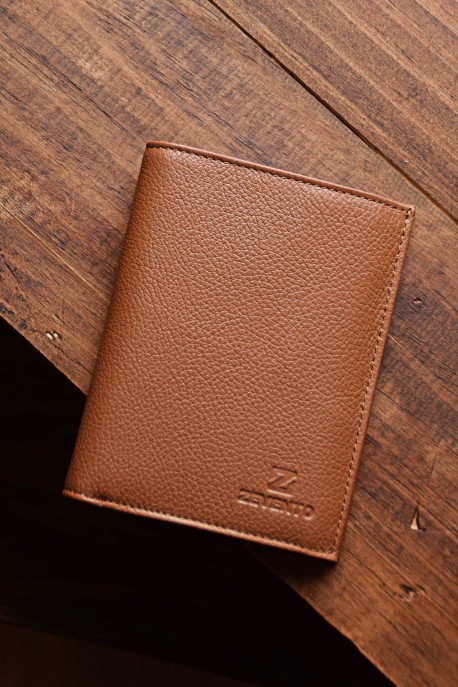 ZEVENTO ZE-2114R Portefeuille en cuir de vachette avec protection RFID : couleur:Tan