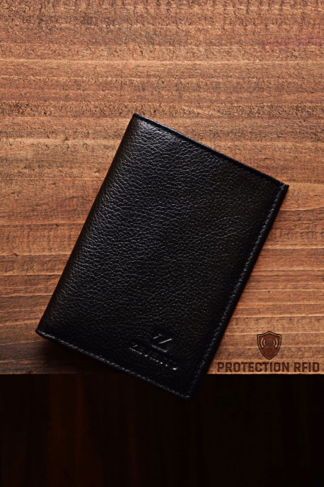 ZEVENTO ZE-2116R Leather wallet with RFID protection