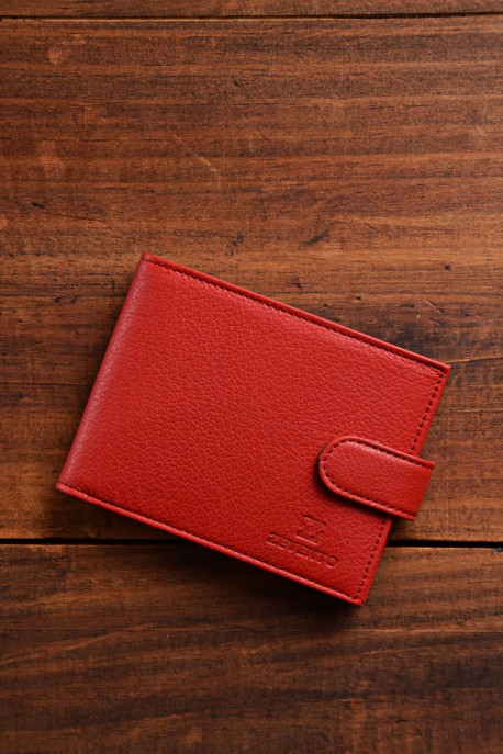 ZEVENTO ZE-2117R Leather wallet with RFID protection : colour:Strawberry 