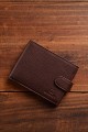 ZEVENTO ZE-2117R Leather wallet with RFID protection : colour:Chocolat