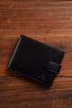 ZEVENTO ZE-2117R Leather wallet with RFID protection : colour:Black