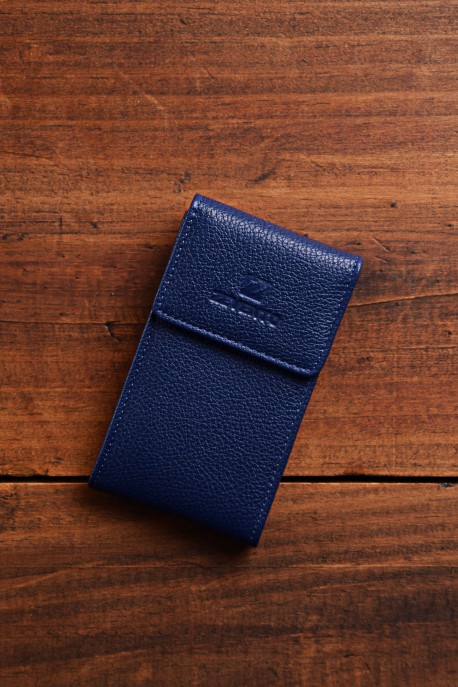 ZEVENTO ZE-2132 leather key case : colour:Blue