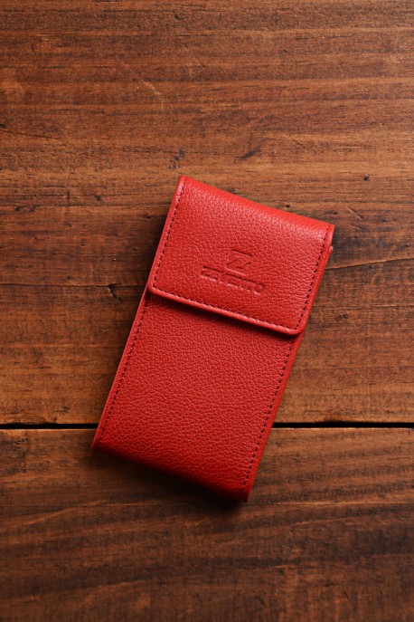 ZEVENTO ZE-2132 leather key case : colour:Strawberry 