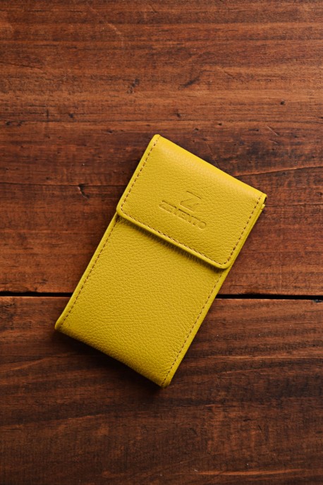 ZEVENTO ZE-2132 leather key case : colour:Yellow