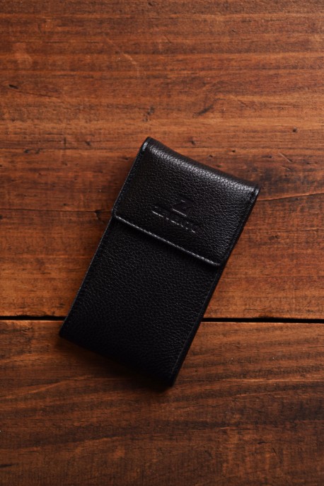 ZEVENTO ZE-2132 leather key case : colour:Black