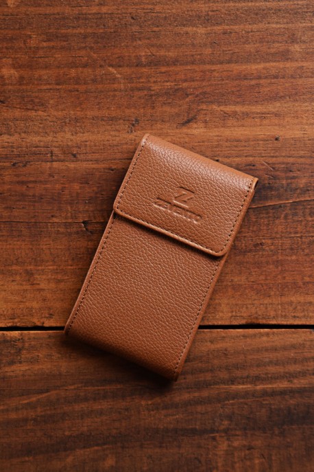 ZEVENTO ZE-2132 leather key case : colour:Tan