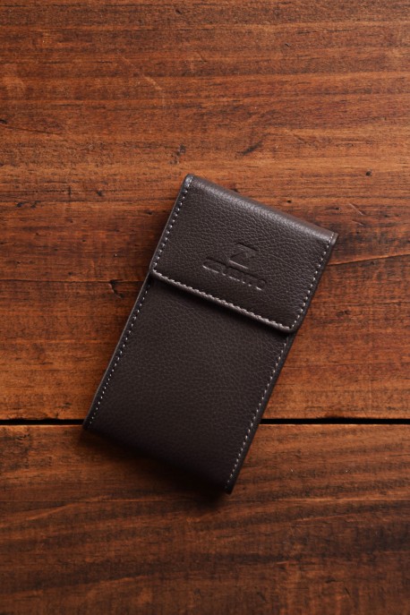 ZEVENTO ZE-2132 leather key case : colour:Taupe