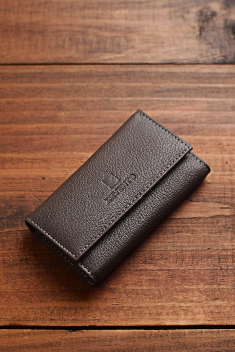 ZEVENTO ZE-2133 leather key case : colour:Taupe